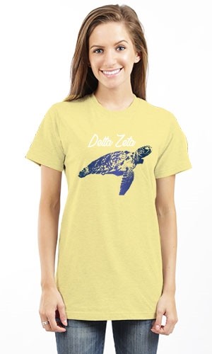 DELTA ZETA TURTLE UNISEX TEE