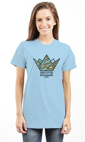 ZETA TAU ALPHA OF THE CROWN FITS UNISEX TEE