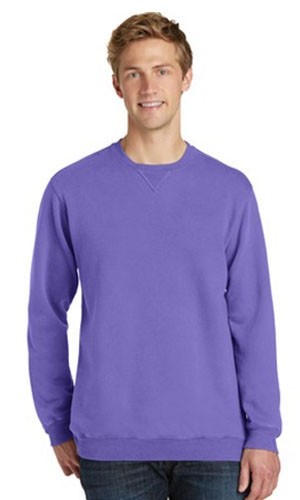 Port & Company Essential Pigment-Dyed Unisex Crewneck Sweatshirt-Fast Shipping