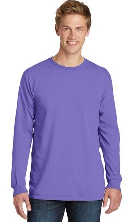 Port & Company Pigment-Dyed Long Sleeve Tee-Fast Shipping