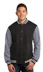 Sport-Tek Fleece Letterman Jacket-Fast Shipping