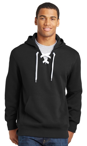 Sport-Tek Lace Up Pullover Hooded Unisex Sweatshirt-Fast Shipping