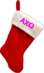 Greek Letter Christmas Stocking
