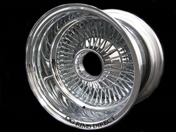 13" wire wheel 13x7 72 spokes  SL All chrome