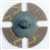 Calion Mfg™ 4See™ See-Through Quick-Change 3M™ 984F Grinding Disc 03625, 2 in, 60, TR Type III, 50 per case