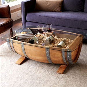 Recycled Barrel Coffee Table