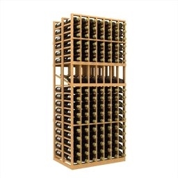 Double Deep 7 Column Wine Rack Display