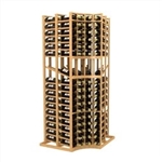 Double Deep Curved Corner Display Wine Rack