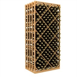 Double Deep Lattice Diamond Bin Wine Rack