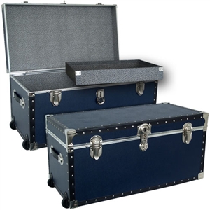 Mercury Luggage Base Oversized Trunk, 31” x 17” x 15 1/4”