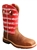 Twisted X - Western Pull On, Distressed Saddle / Ruby, Waterproof, Carbon Toe, MXBNW01