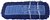 BULK CASE (18/Cs)  -  5" x 18" BLUE CLOSED LOOP Launderable DUST MOP