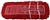 BULK CASE (12/Cs)  -  5" x 60" RED CLOSED LOOP Launderable DUST MOP