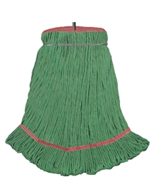 GREEN BLEND LOOPED-END LARGE BOLT STYLE WET MOP