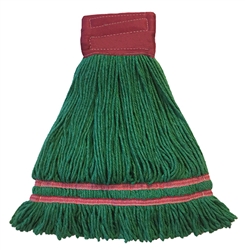 GREEN LARGE INDUSTRIAL LAUNDRY ANTIMICROBIAL WET MOPS