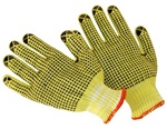 Cut-Resistant Kevlar®/Cotton String Knit Gloves w/ PVC Dot Grip - Men's