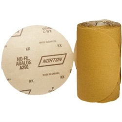 Norton A290 Gold 5in 120 Grit A/O PSA Disc Roll