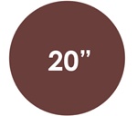 20" 120 Grit Cloth A/O PSA Disc