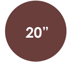 20" 80 Grit Cloth A/O PSA Disc