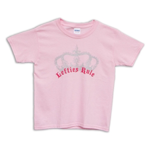 Lefties Rule Youth Pink T-Shirt, Queen Victoria