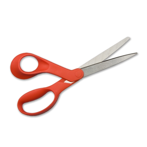 Fiskars All-Purpose Left-Handed Fabric Scissors, 8, Pointed, All-Purpose  Fabric Cutting, Red