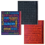 Lefty Spiral Notebook: Left-Handed in different languages
