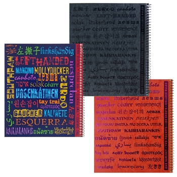 Lefty Spiral Notebook: Languages