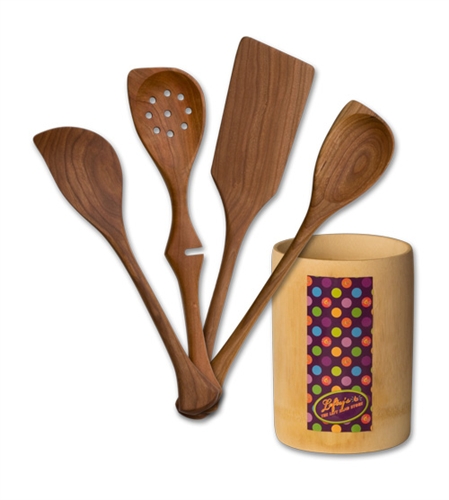 Lefty's Left-handed Bamboo Kitchen Utensils /Tool 4 Piece set