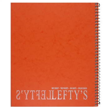 College ruled Spiral Notebook For Lefties