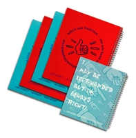 Four Wide-Ruled Spiral Notebooks and a Graph Paper notebook