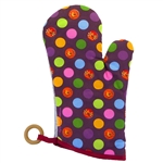 Lefty's Dots Oven Mitt - Left handed potholder