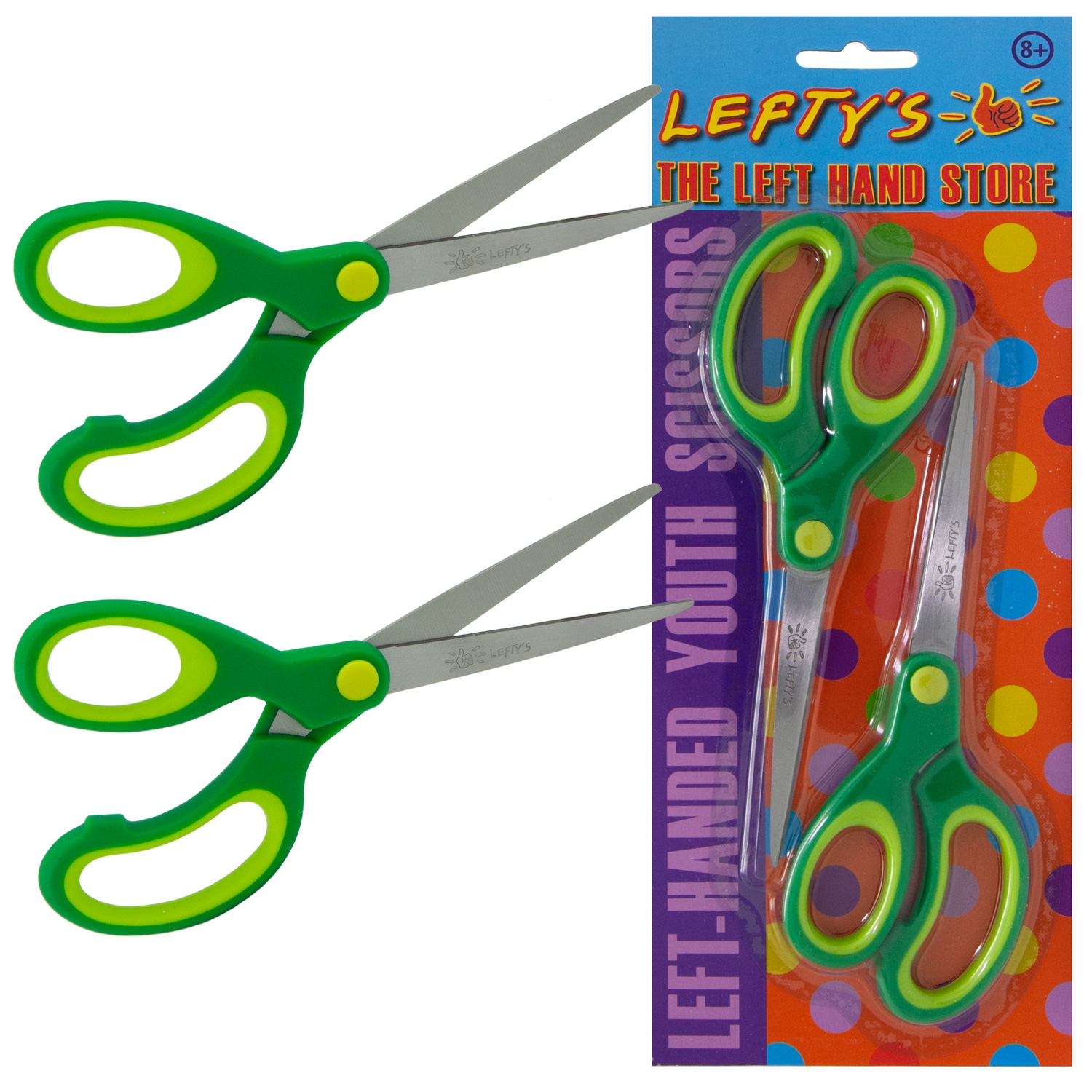 Left-Handed 5.5 Fiskars Kids Scissors, Multiple Colors