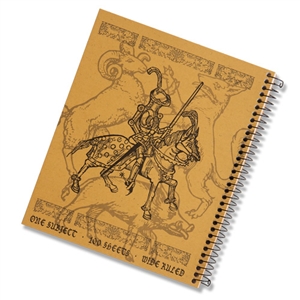 Left-Handed Wide Ruled Knight Notebook