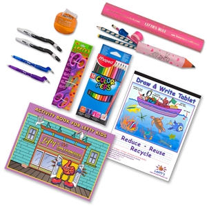 Complete Little Lefty Art Set with Pink Accessories