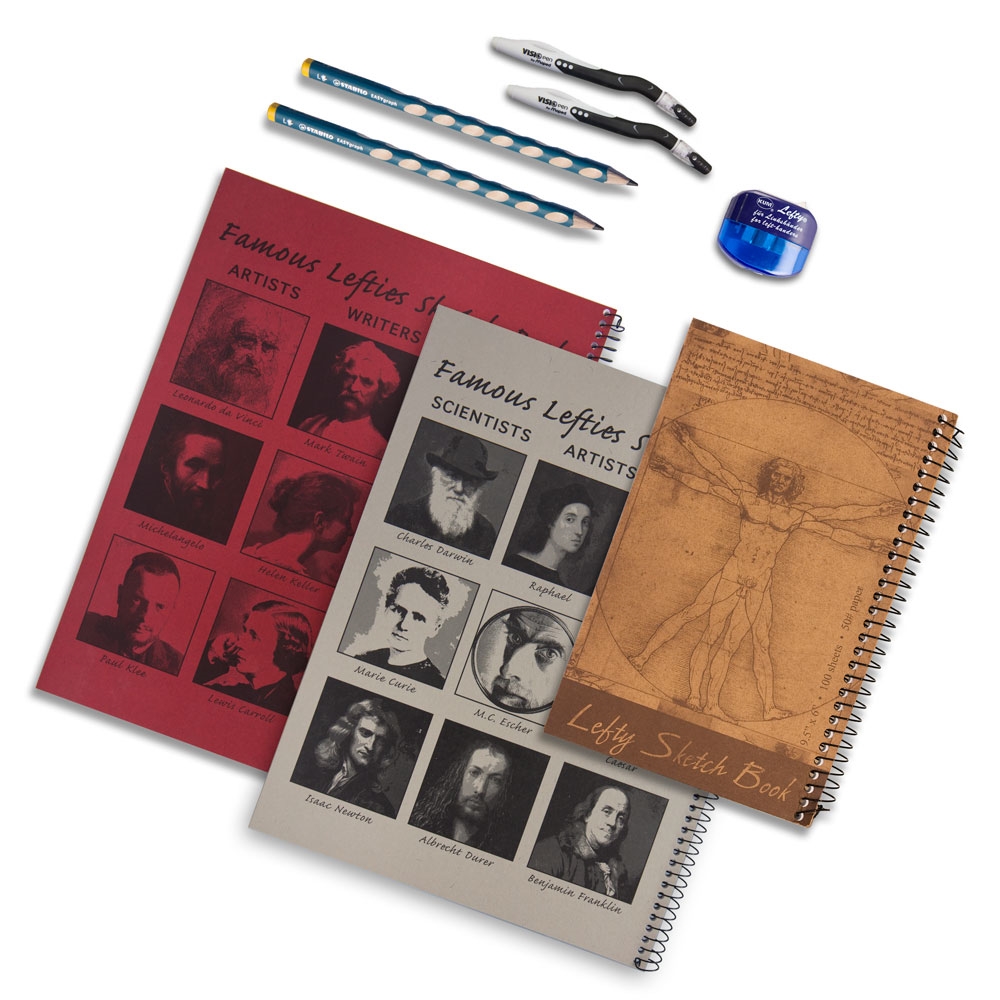 8 Piece Left-Handed Sketchbook Set