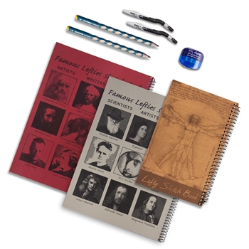 Boxed Left-Handed Sketchbook Set