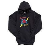 Hoodie with "I'm Left Handed. What's Your Super Power?"