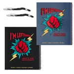 Left-Handed Super Power Notebook Set with Pens