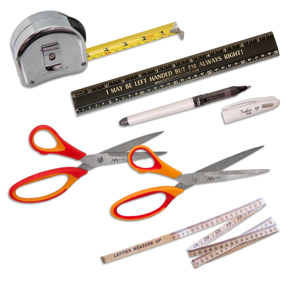 Gift Set of Most Useful Left-Handed Household Tools