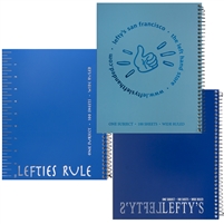 2-PIECE Left-Handed Decorative College-Ruled Notebooks