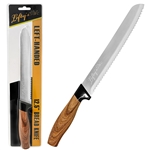 Left-Handed Bread Knife with Comfort Handle