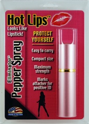 Hot Lips Lipstick Pepper Spray (Pink)