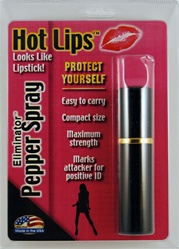Hot Lips Lipstick Pepper Spray (Black)