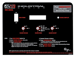 0899003590 Schumacher Face Plate Label INC-800A