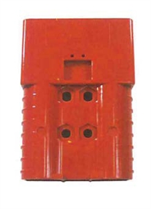 122608-001 QuickCable 350 Amp Red SBX Housing (2/0, 3/0 & 4/0 Gauge)