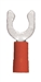 160130-2010 PVC Insulated #6 Locking Spade Terminal 22-18 Gauge Red (10 Count)