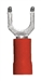 160135-025 PVC Insulated #8 Flange Spade Terminal 22-18 Gauge Red (25 Count)