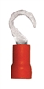 160138-025 PVC Insulated #6 Hook Terminal 22-18 Gauge Red (25 Count)