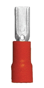 160147-025 PVC Insulated Female Quick Disconnect 0.205, 22-18 Gauge, Red (25 Count)