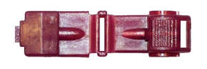 160188-025 PVC T-Tap Connector 22-18 Gauge Red (25 Count)
